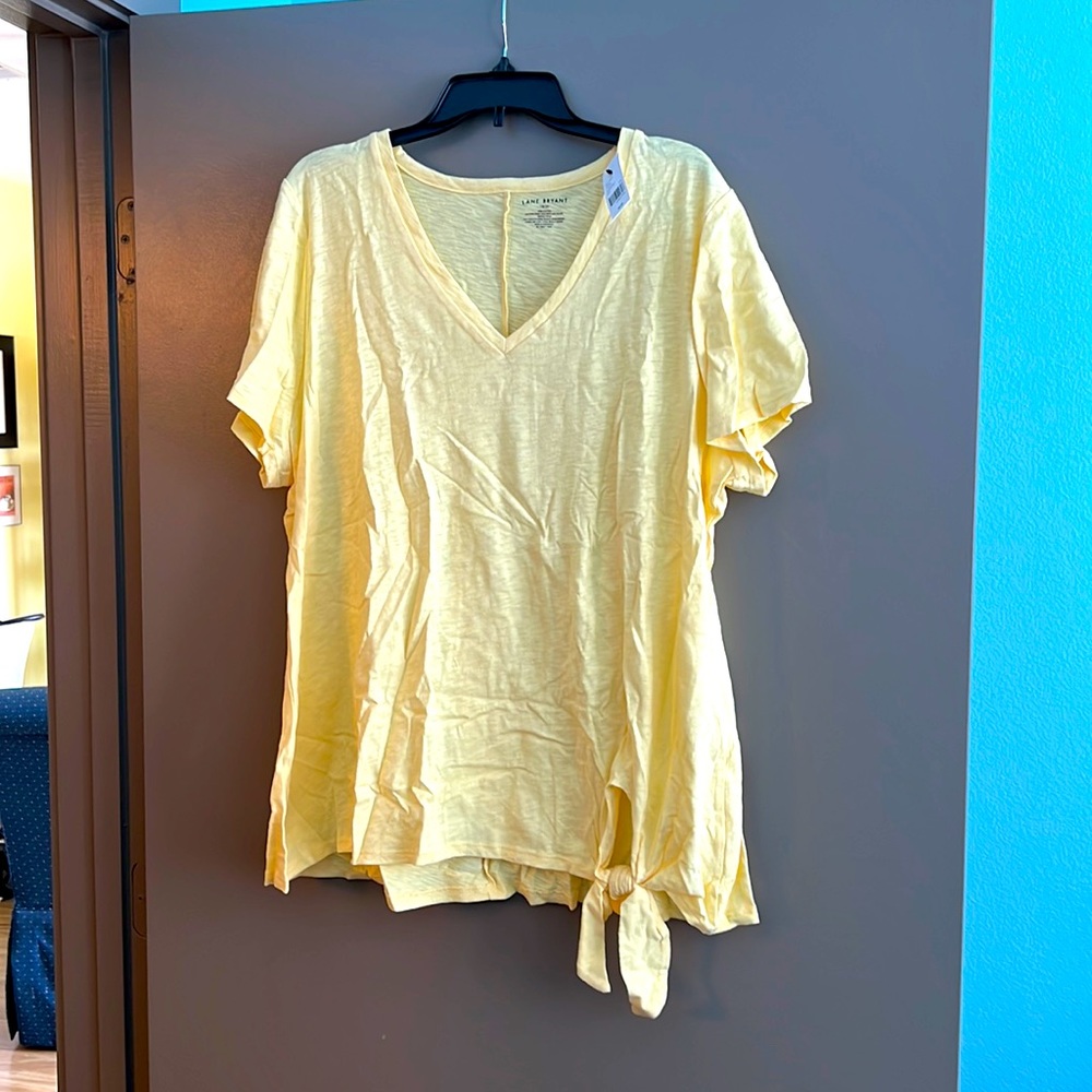NWT Lane Bryant Yellow Top